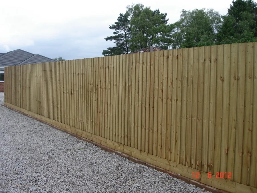 Professional featheredge fencing installation Bristol with vertical boards